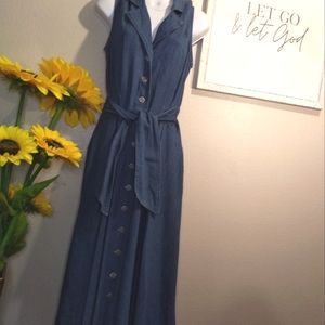 VTG Jean Denim Dress Rabbit Brand Size 8